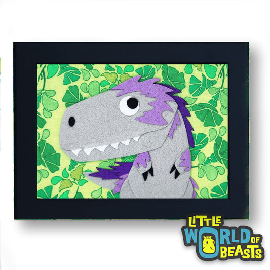 Ludwig the T-Rex Framed
