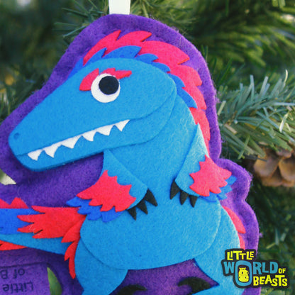 Felt Ornament - Velociraptor