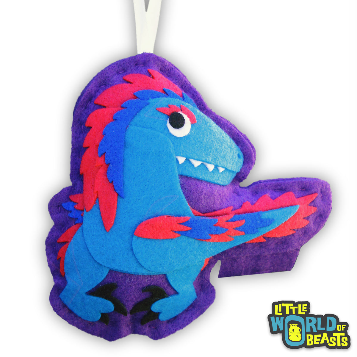 Felt Christmas Ornament - Velociraptor