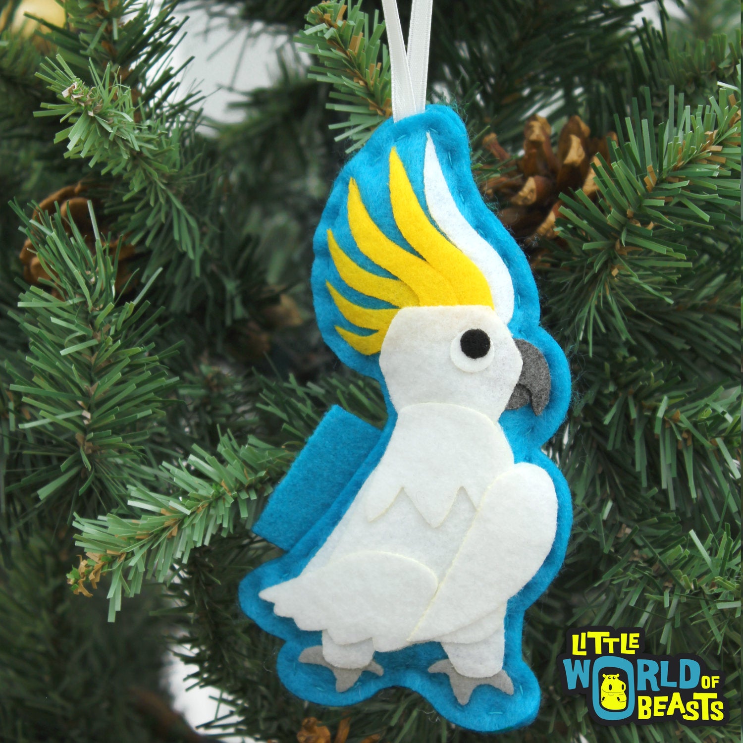 Sulphur-crested Cockatoo - Bird Christmas Ornament