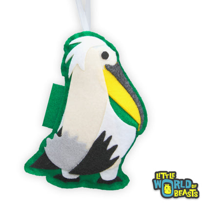 Felt Christmas Ornament - Pelican
