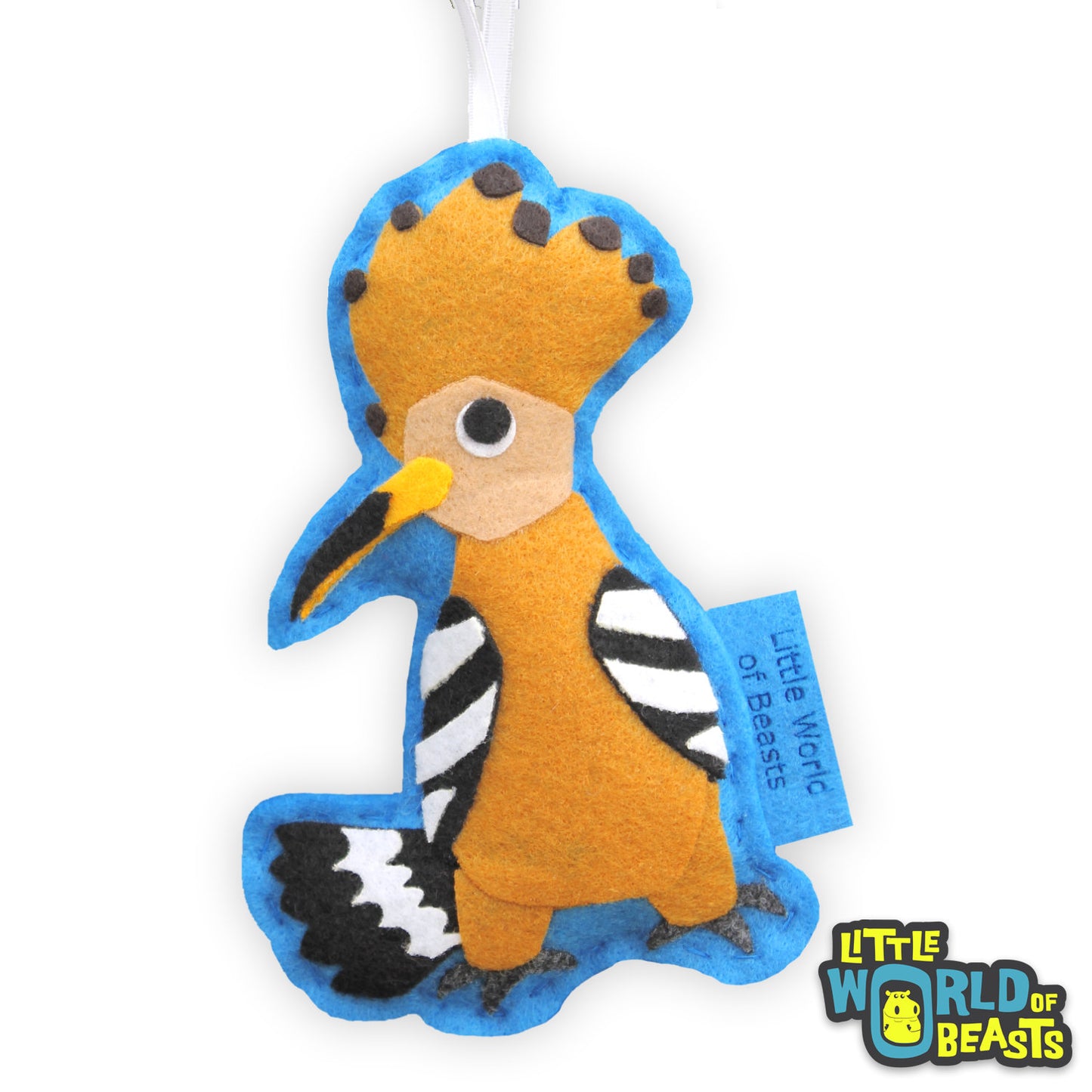 Hoopoe - Christmas Ornament - Felt Bird