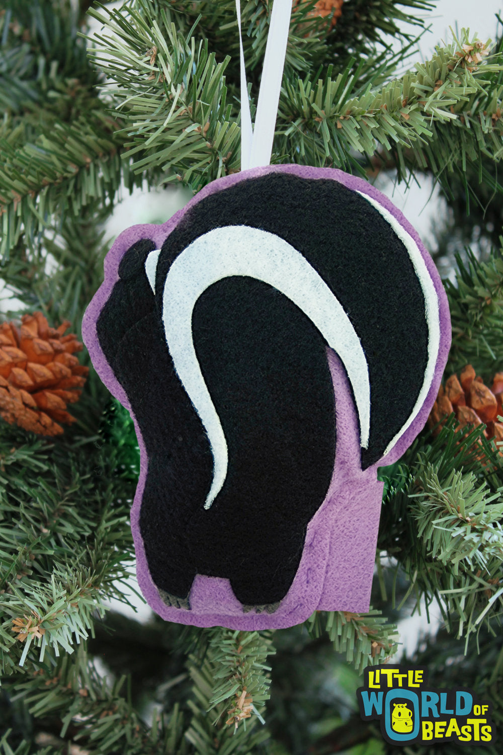 Skunk Christmas Ornament