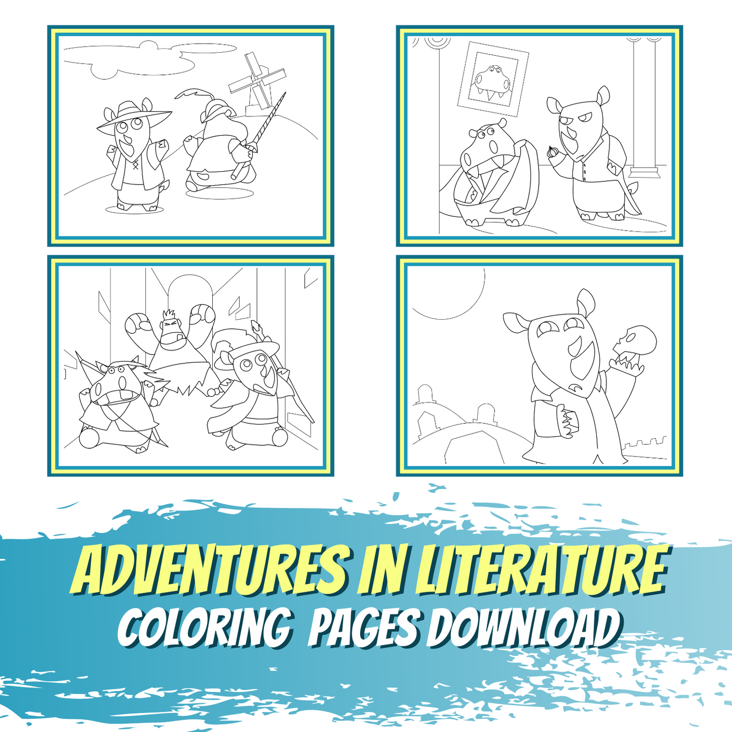 Adventures in Literature Coloring Pages
