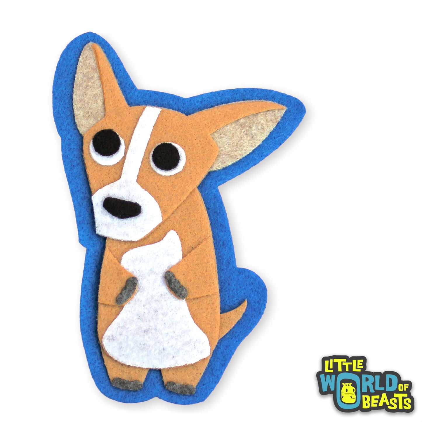 Habanero the Chihuahua Patch - Felt Animal Applique - Little World of Beasts