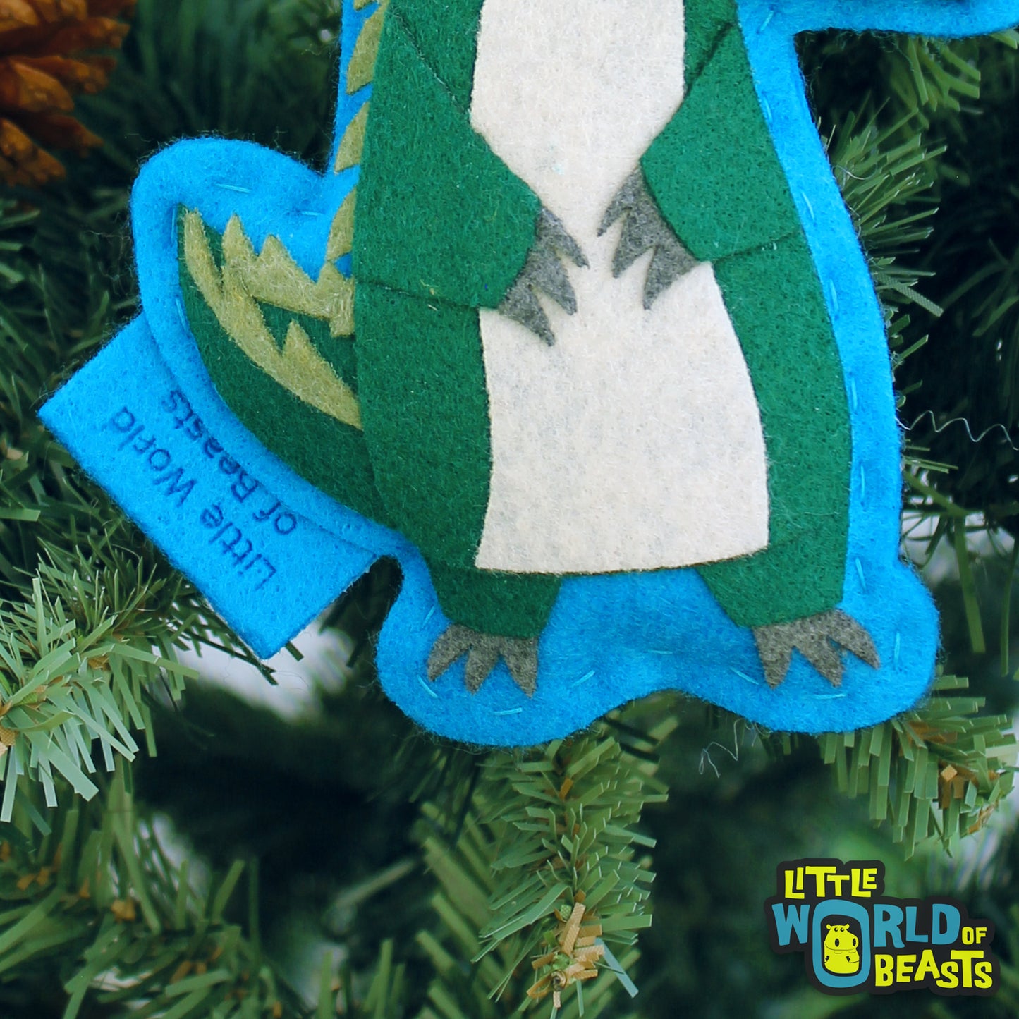 Alligator Felt Ornament