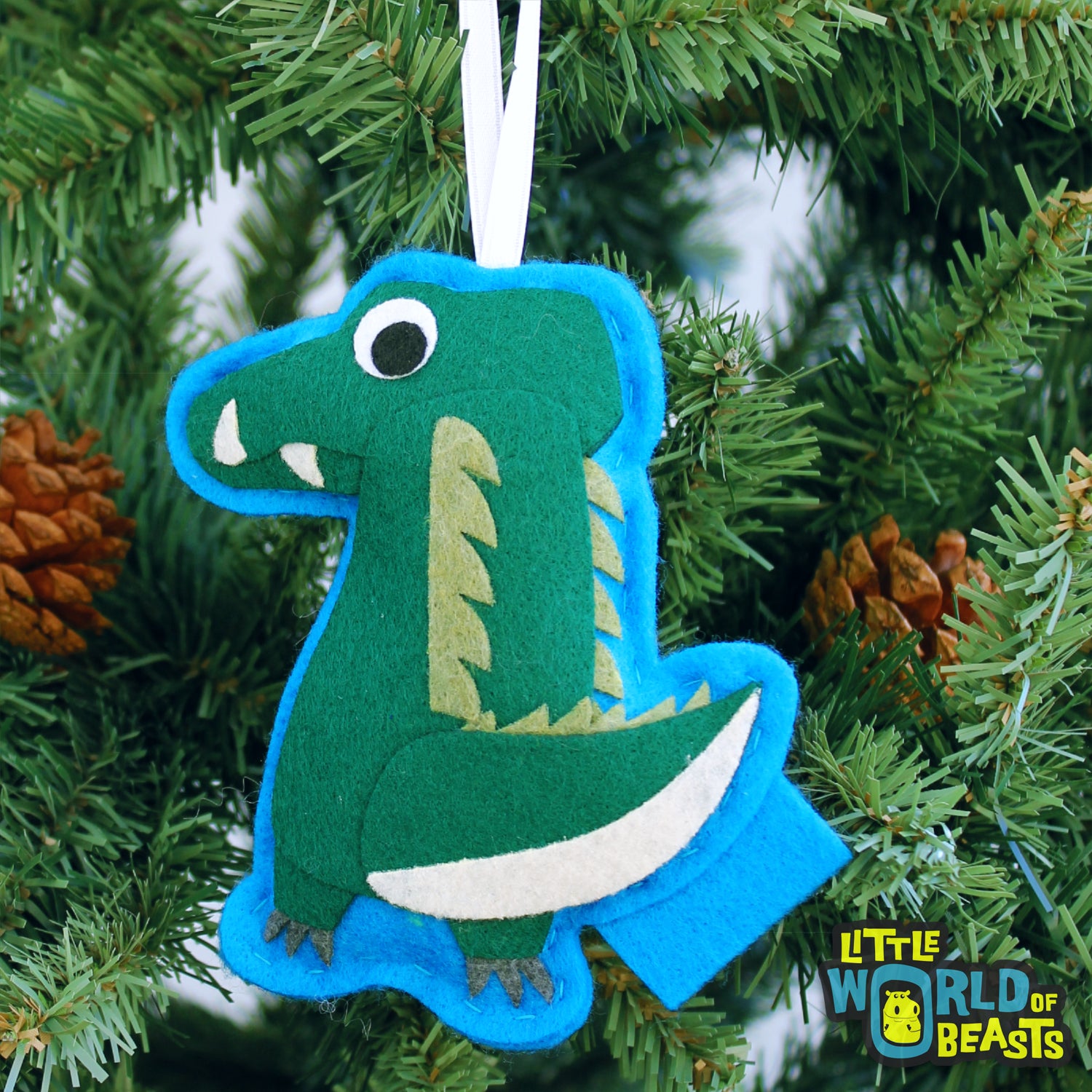 Felt Christmas Ornament - Alligator