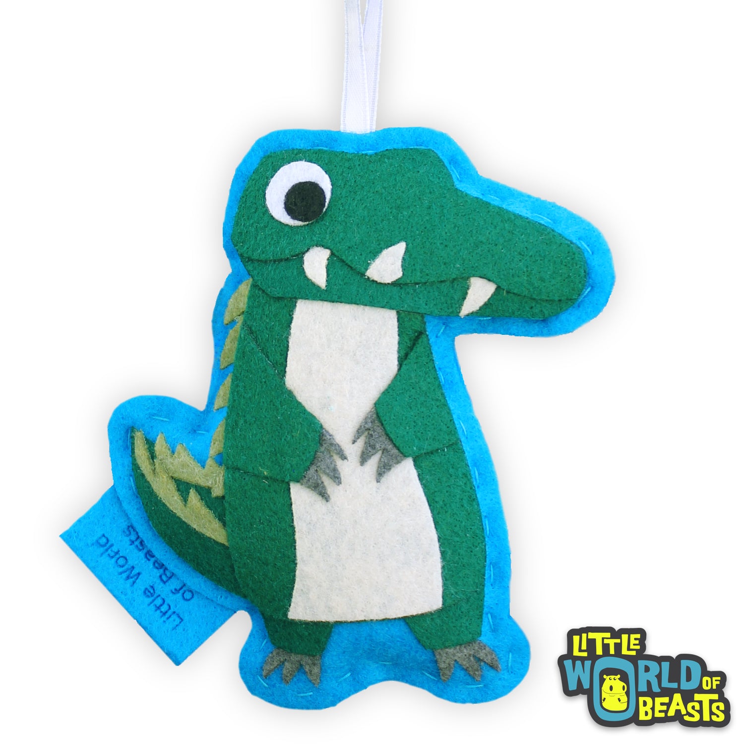 Personalized Alligator Felt Ornament