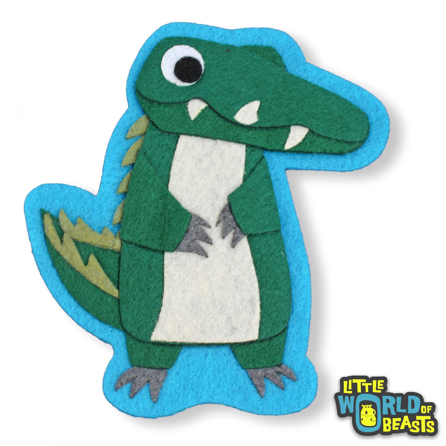 Felt Animal- Sew On Patch - Alligator - Little World of Beasts