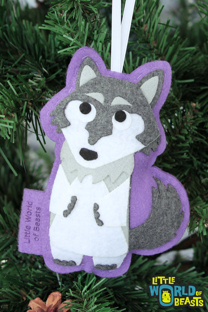 Animal Christmas Ornament - Wolf
