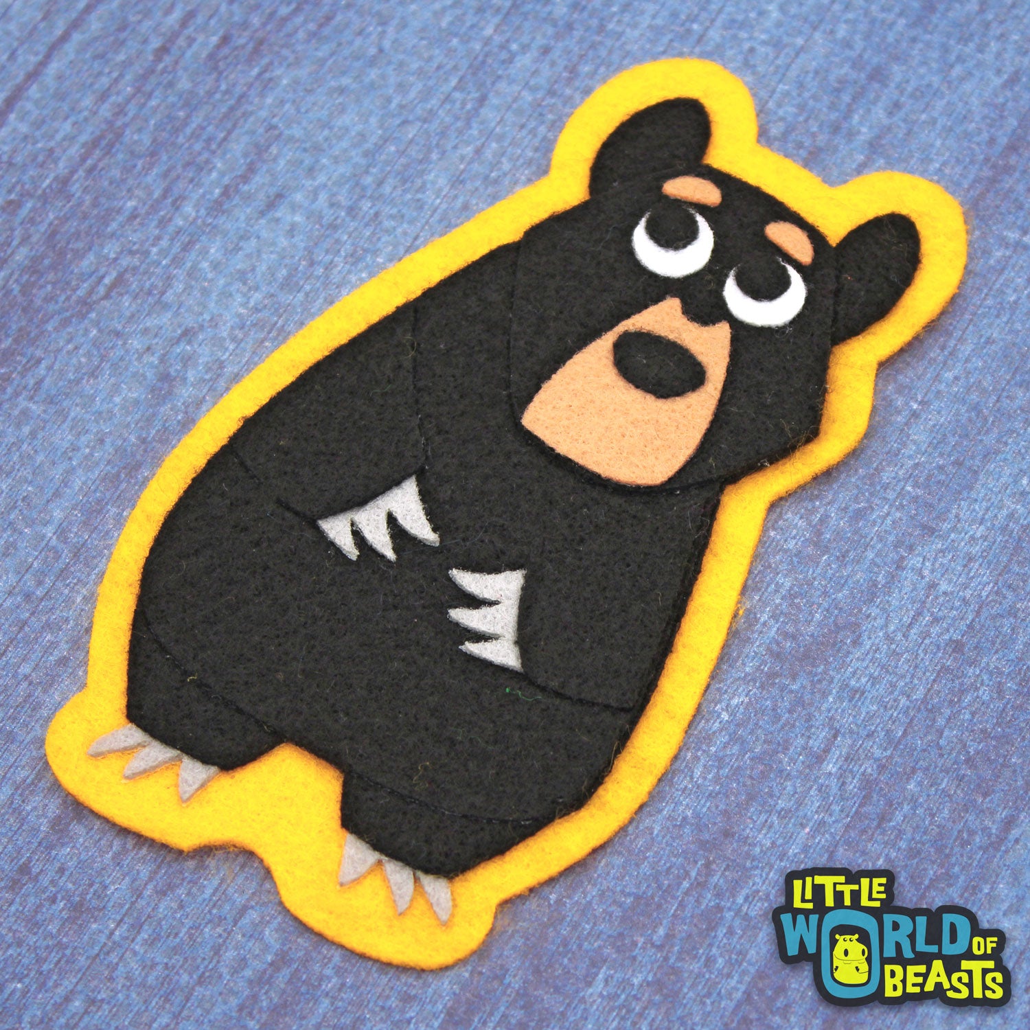 Black Bear - Felt Animal Patch