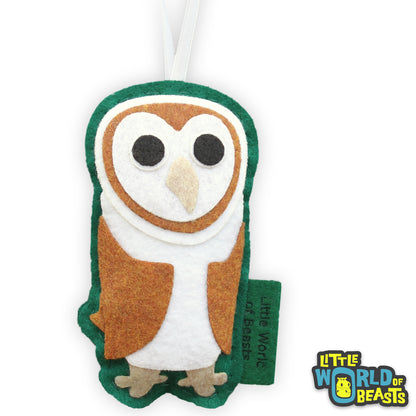 Personalized Barn Owl Ornament
