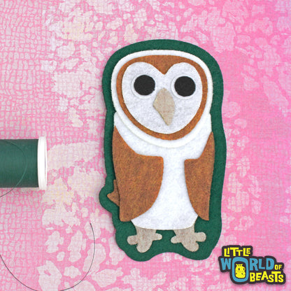 Barn Owl -Iron on or Sew on Patch