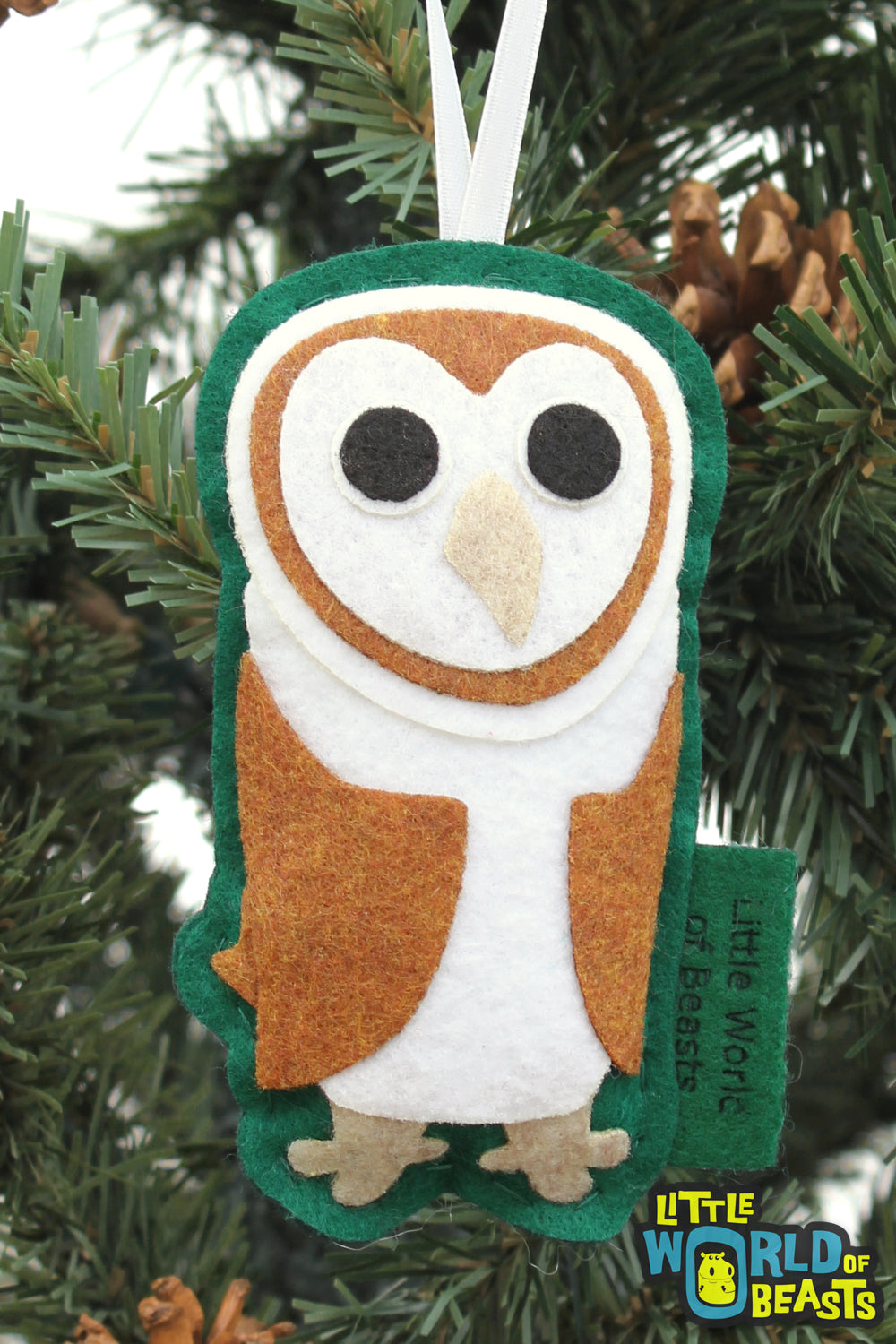 Barn Owl - Felt Ornament