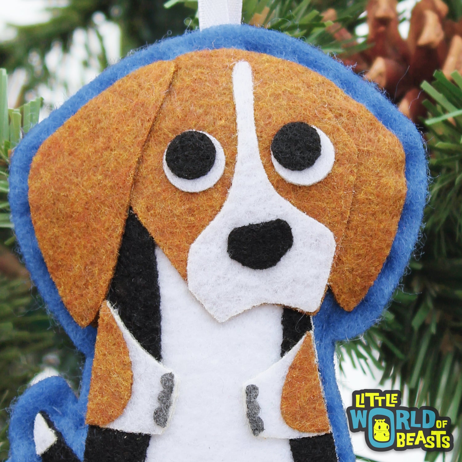 Beagle - Felt Dog Ornament