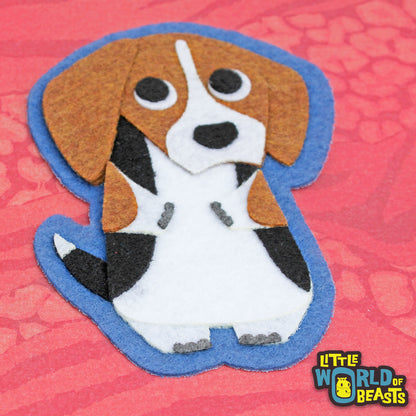 Felt Dog Applique - Beagle - Little World of Beasts
