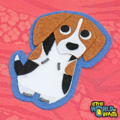 Felt Animal Patch - Beagle Iron On Patch