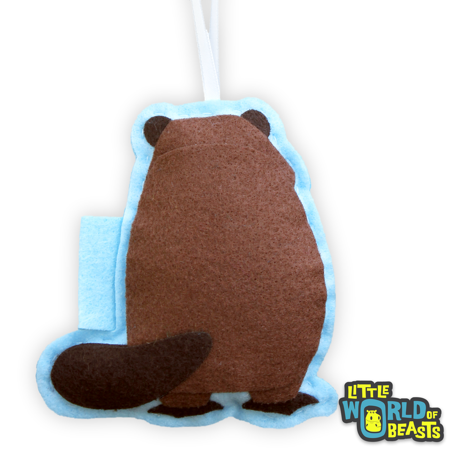 Felt Animal Ornament - Beaver