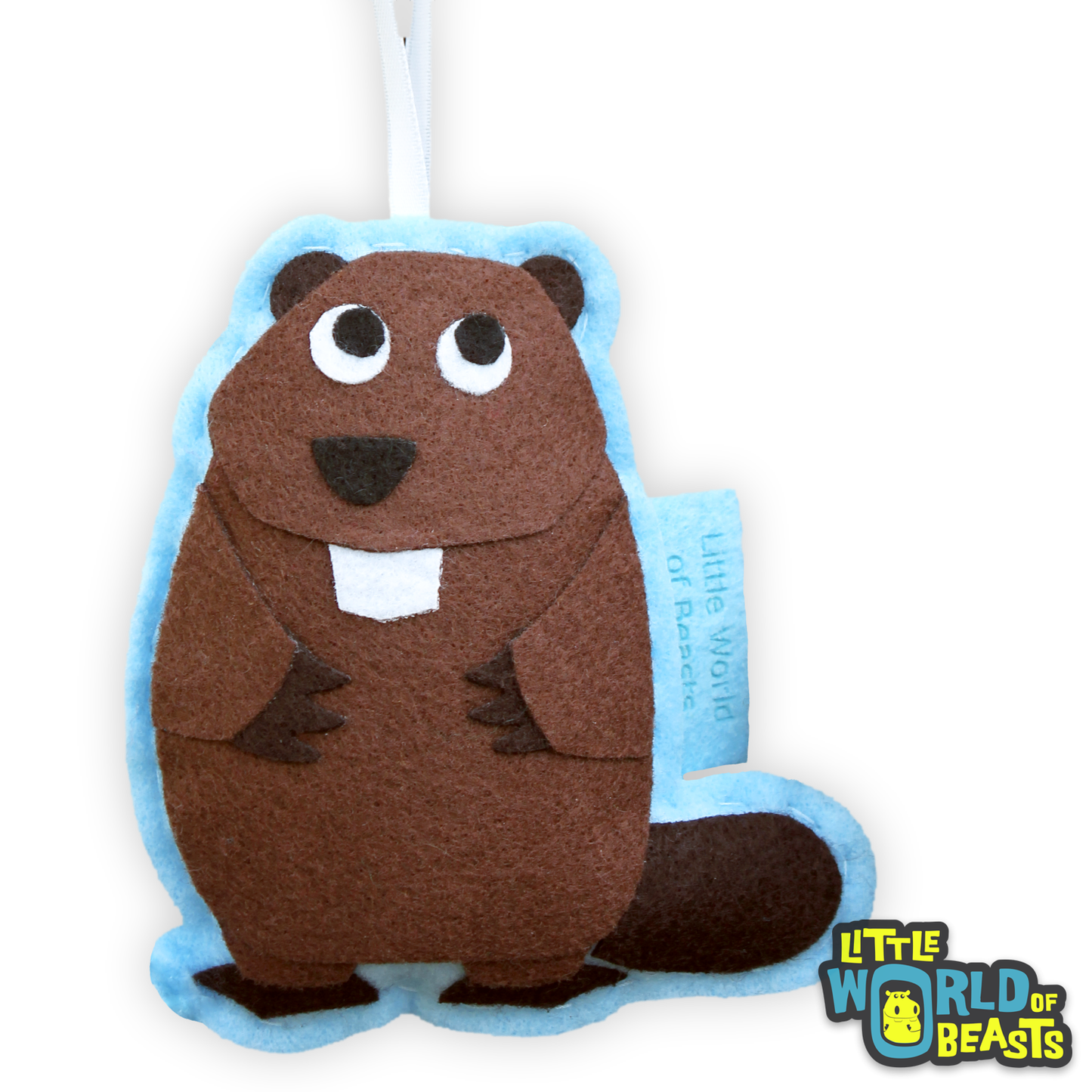 Beaver -Felt Animal Ornament