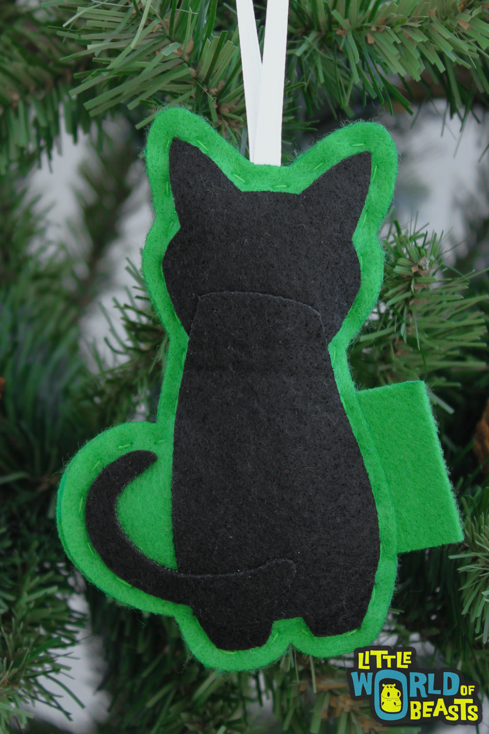 Black Cat - Felt Ornament