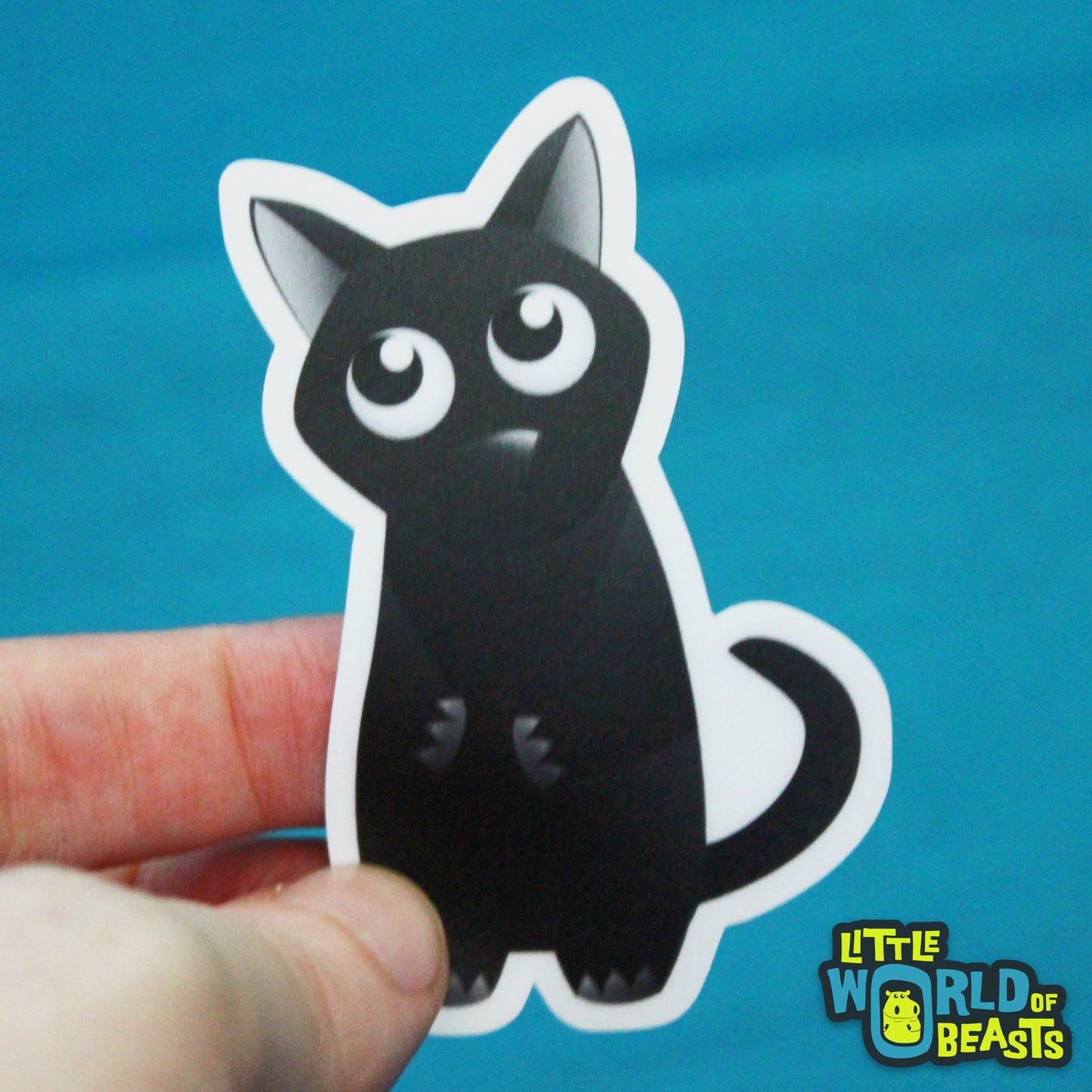 Black Cat Vinyl Sticker