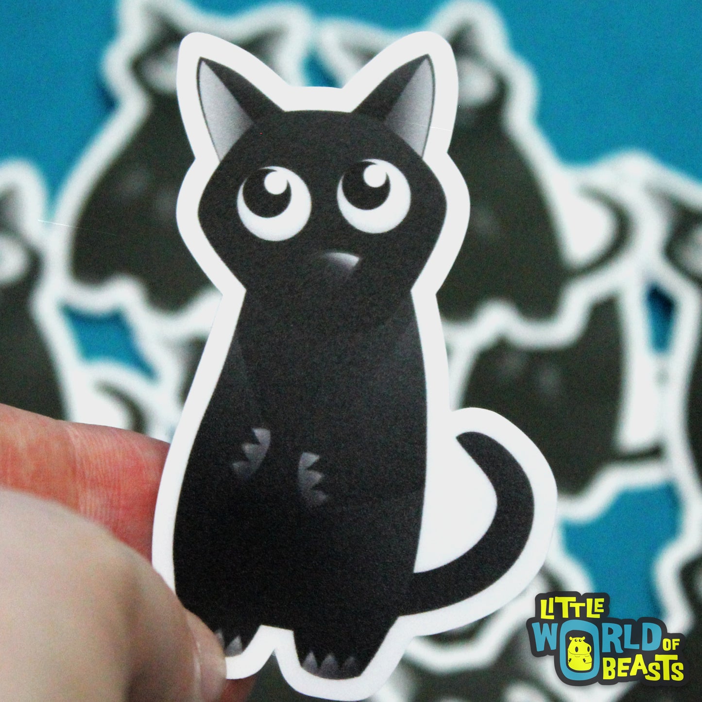 Black Cat Vinyl Sticker