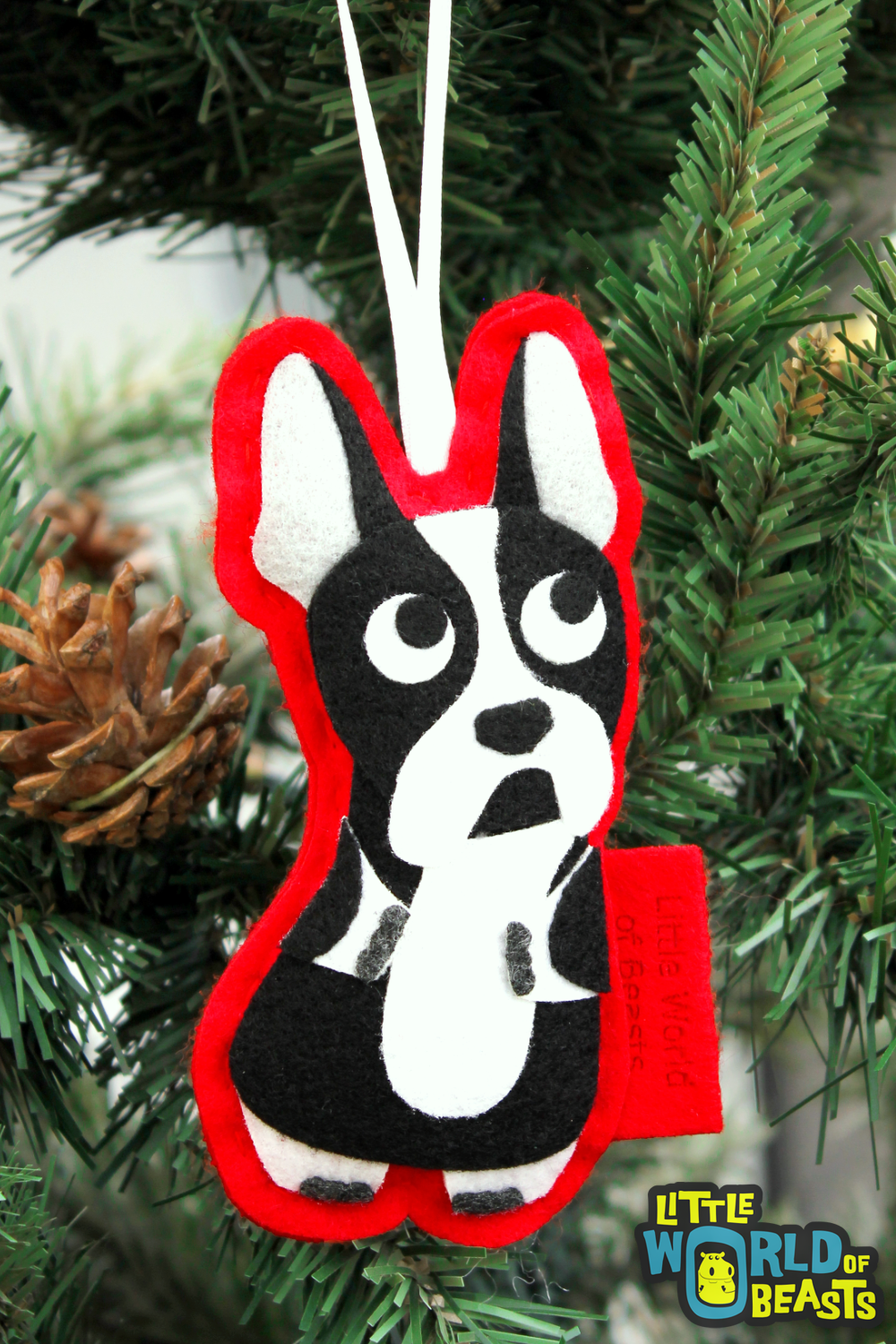 Boston Terrier Ornament