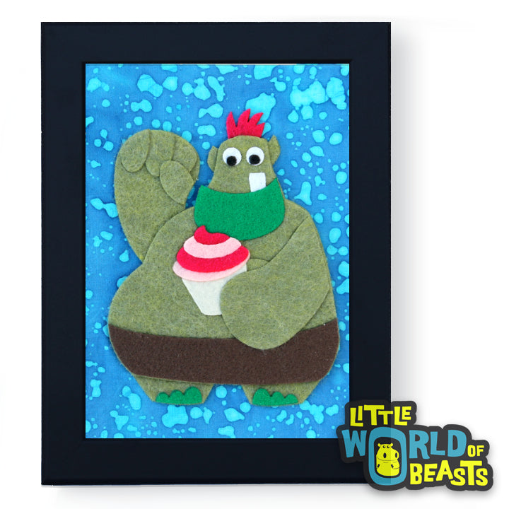 Otis the Cake Troll Framed