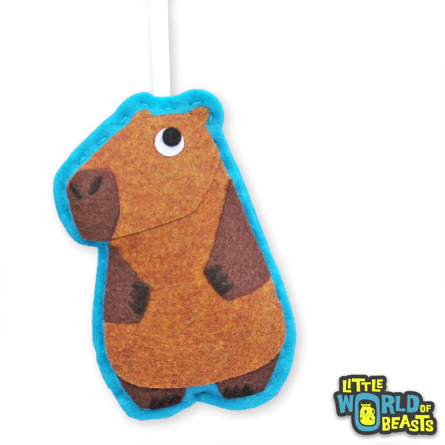Customizable Handmade Christmas Ornament - Capybara