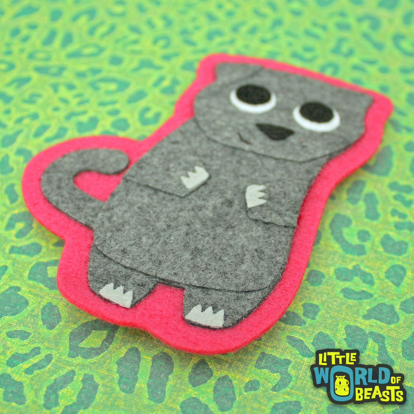 Myrtle the Scottish Fold Patch - Iron On or Sew On Applique  - Little World of Beasts