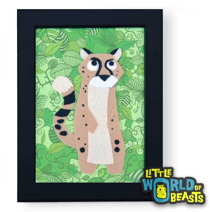 Darby the Cheetah Framed Nursery Art