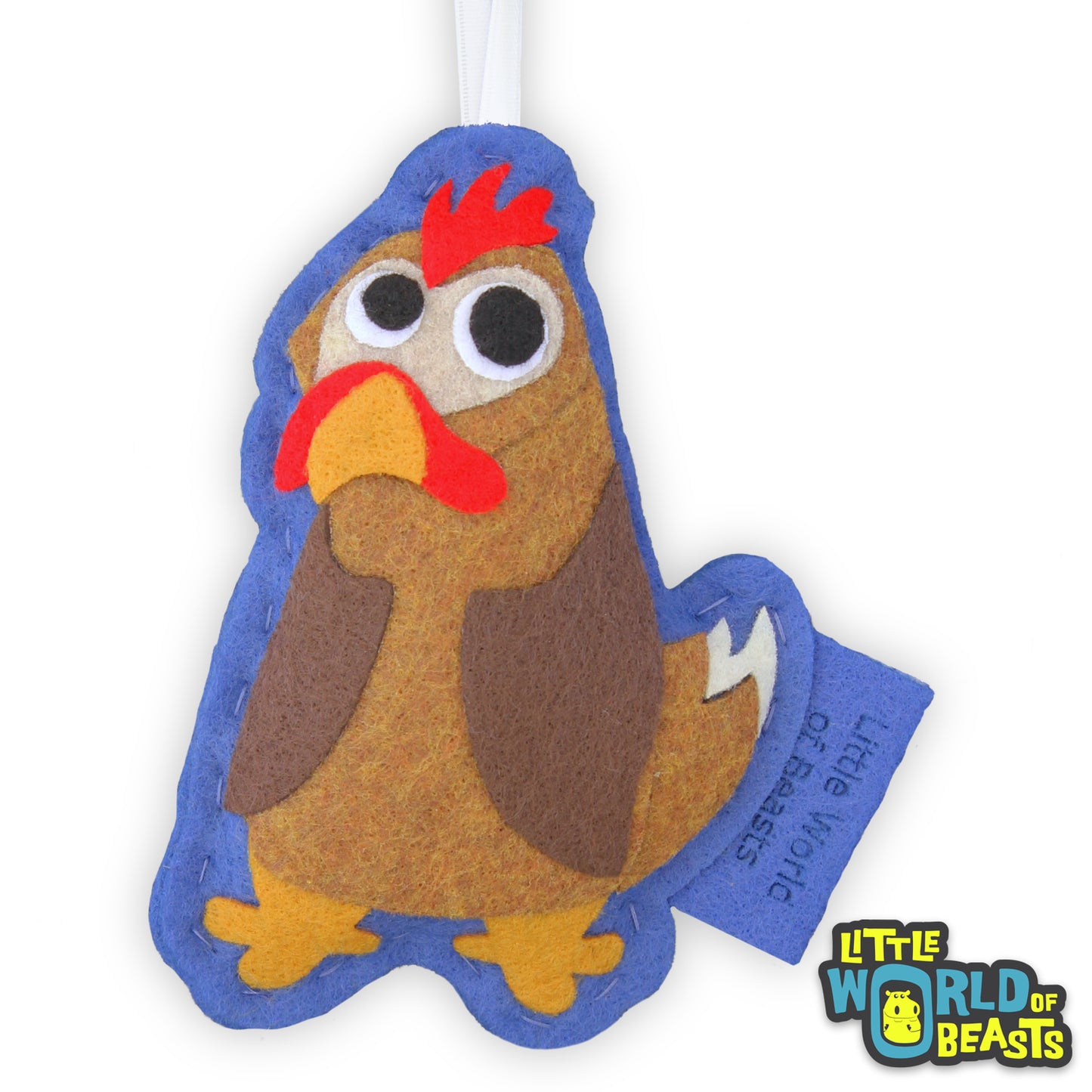 Chicken - Felt Animal - Christmas Ornament 