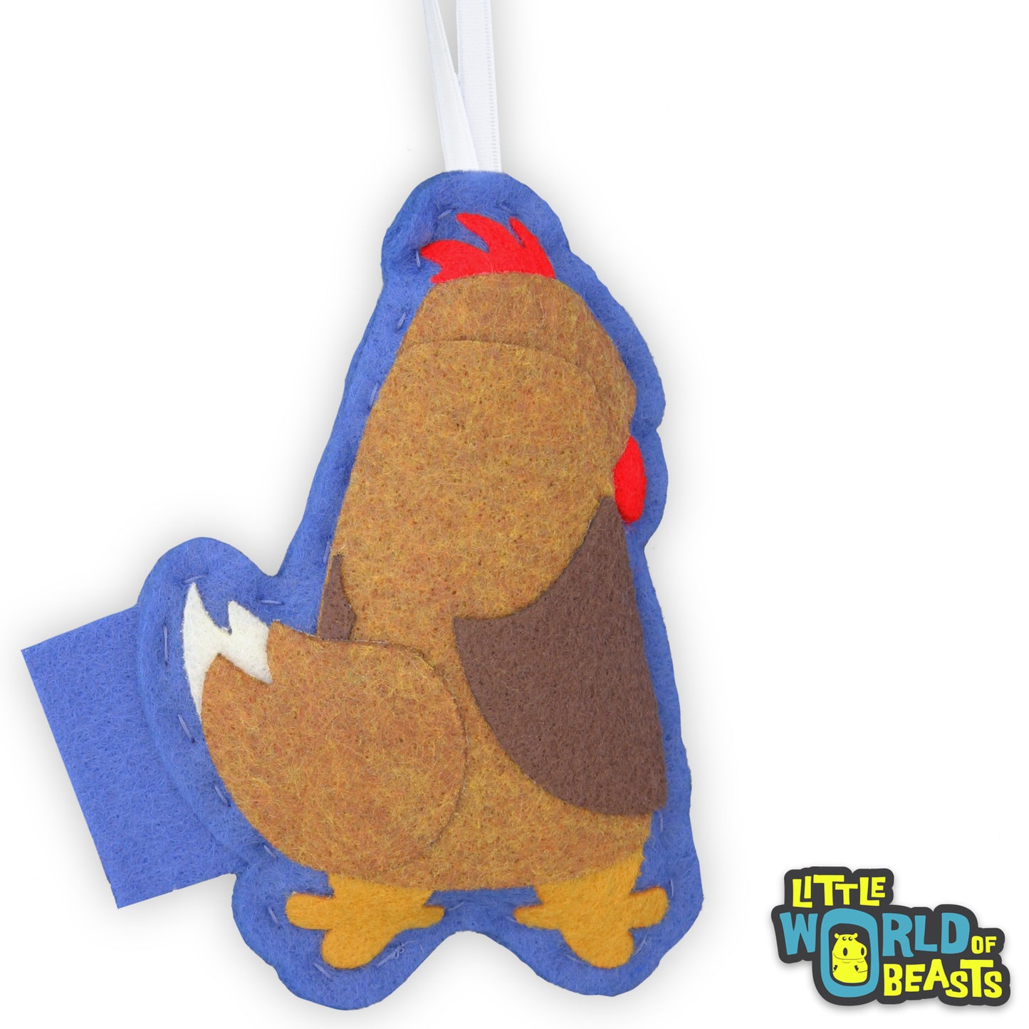 Chicken - Felt Animal - Christmas Ornament 