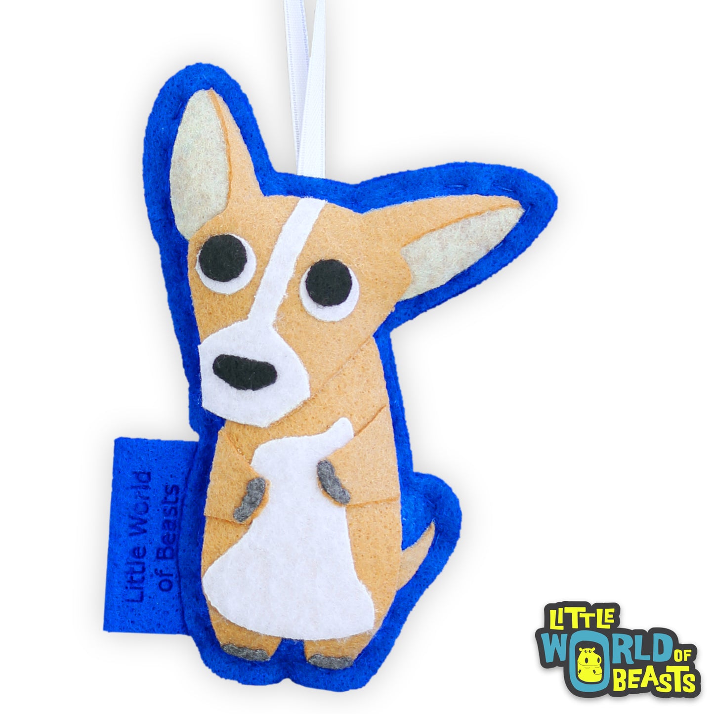 Felt Christmas Ornament- Chihuahua - Personalizable