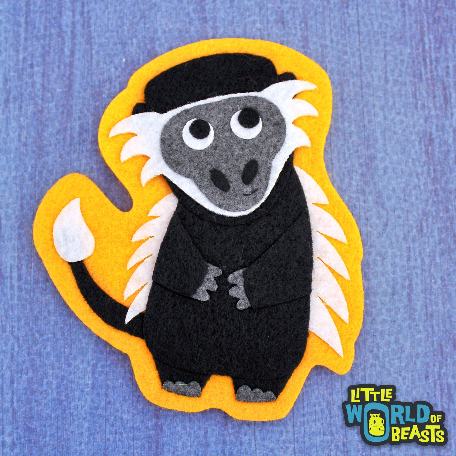 Monkey - Iron on or Sew on Patch - Little World of Beasts