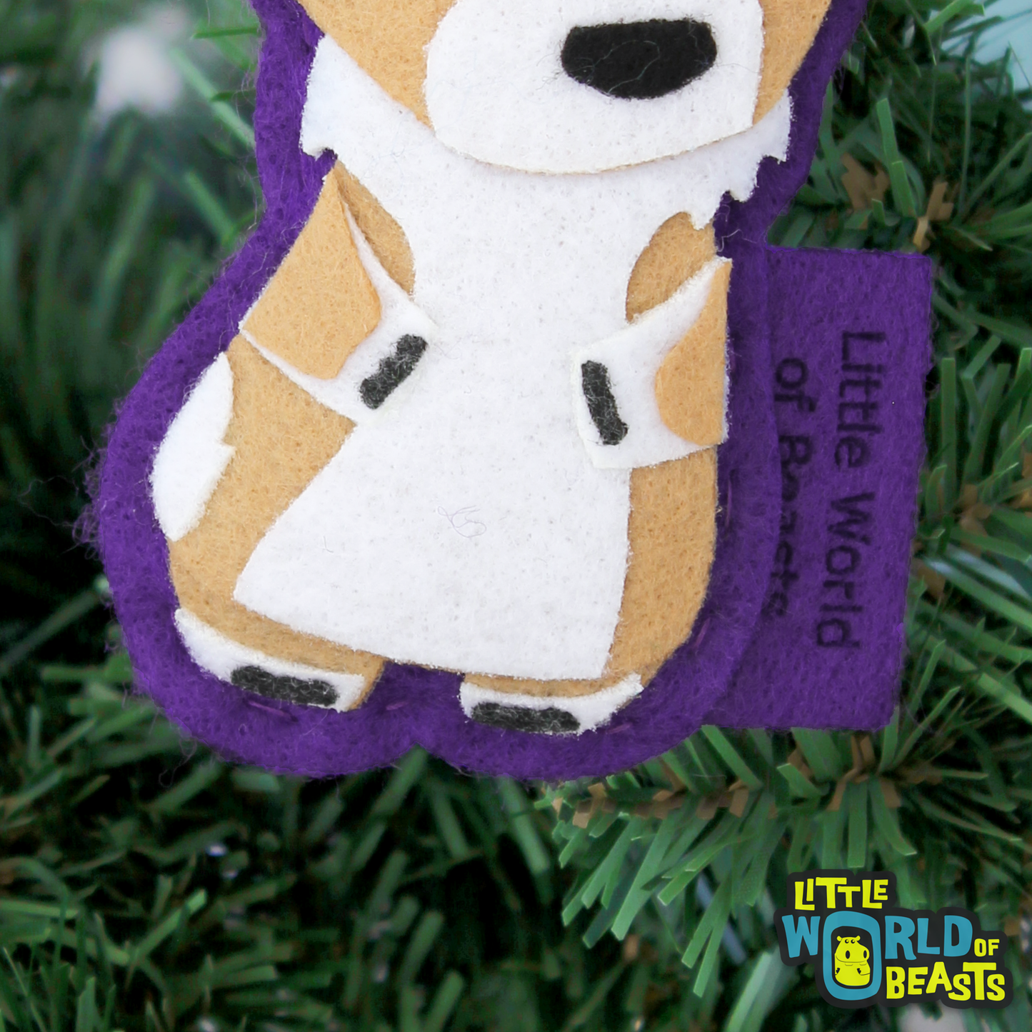 Corgi Felt Christmas Ornament