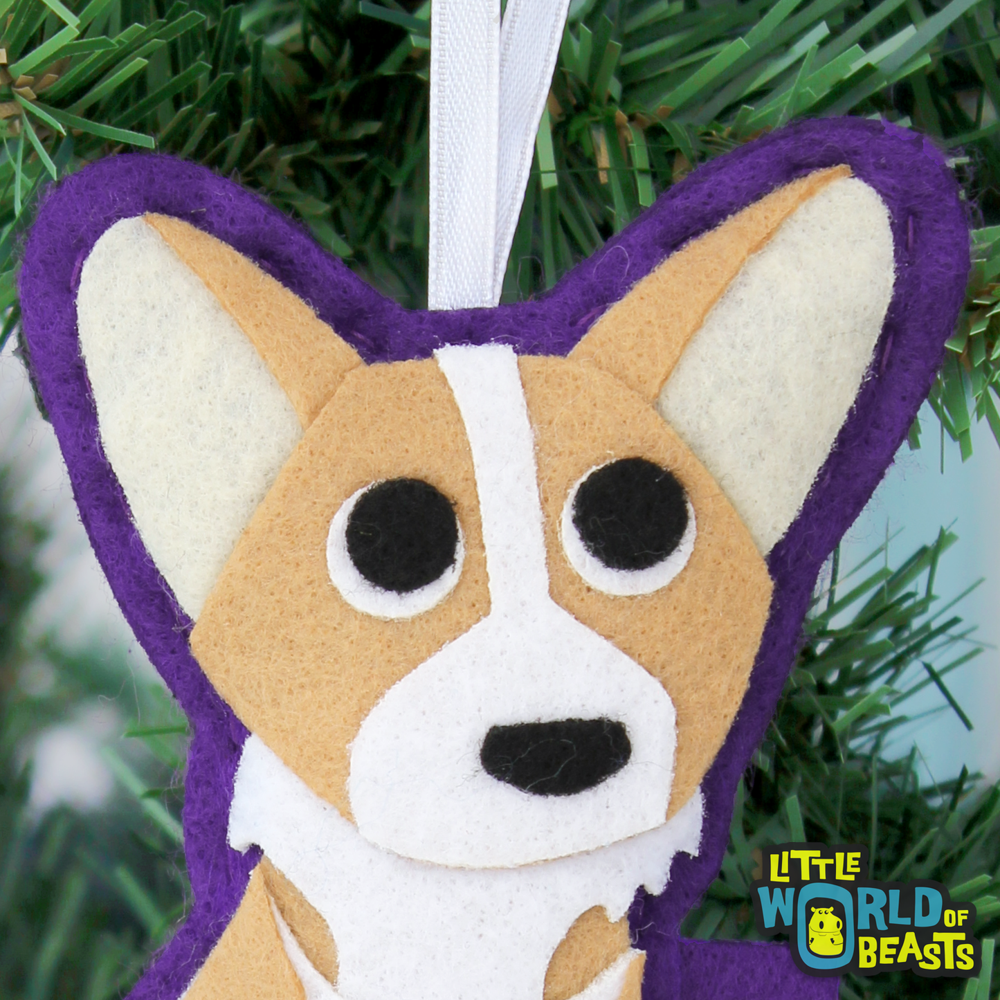 Corgi Felt Christmas Ornament