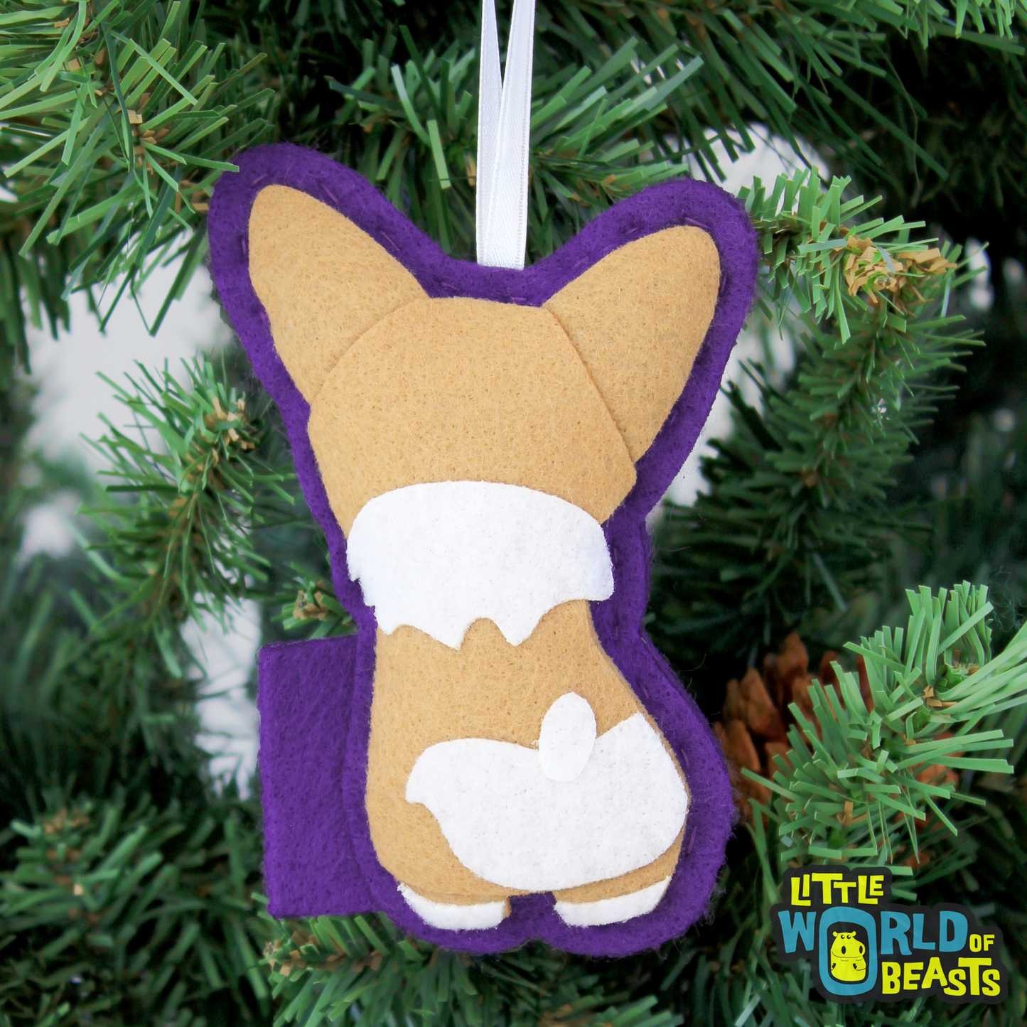 Corgi Felt Christmas Ornament