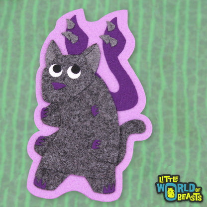 Displacer Beast - Felt Monster Patch Sew On or Iron On Patch