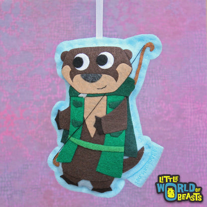 Ranger Otter - Felt D&D Animal Ornament