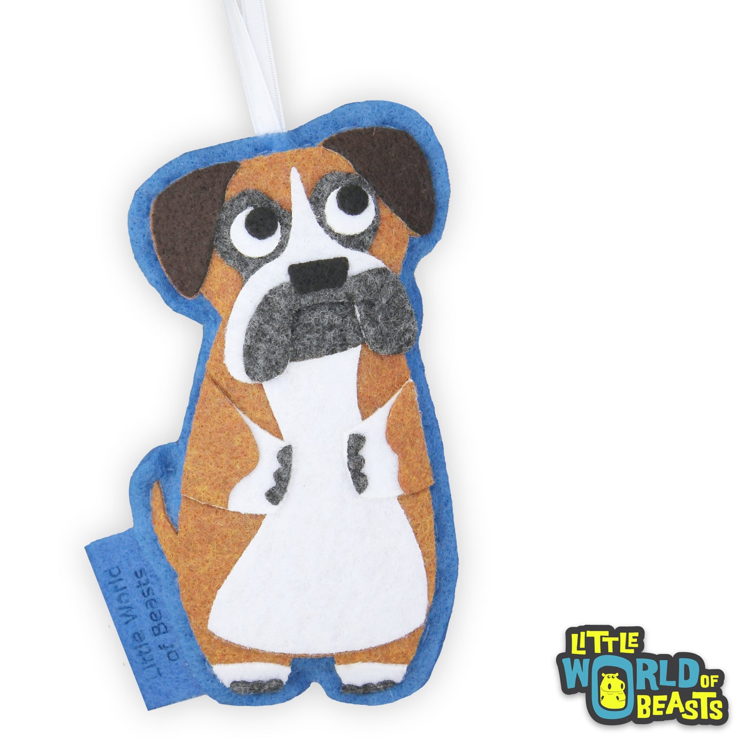 Felt Dog Christmas Ornament -Boxer