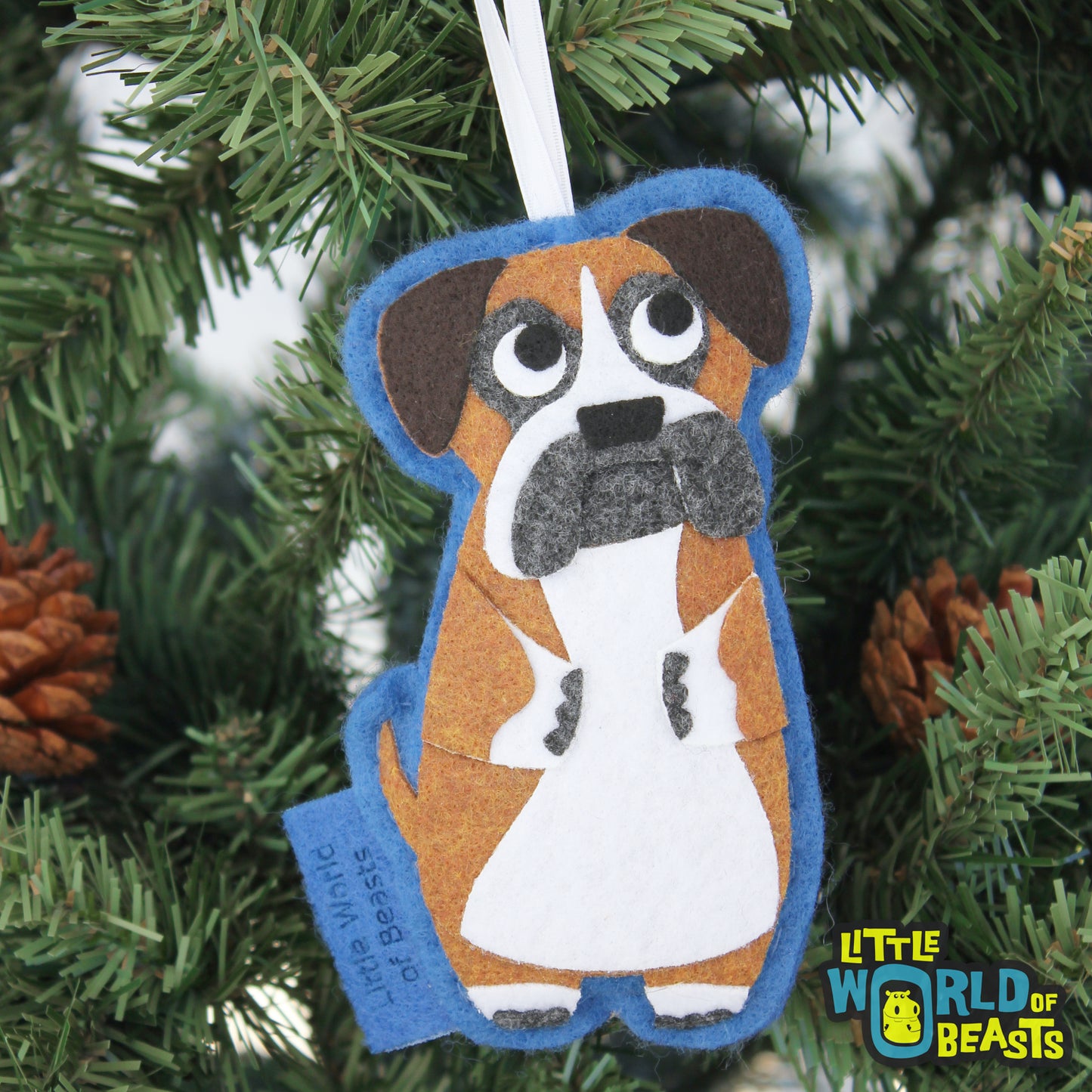 Personalized Dog Christmas Ornament - Boxer