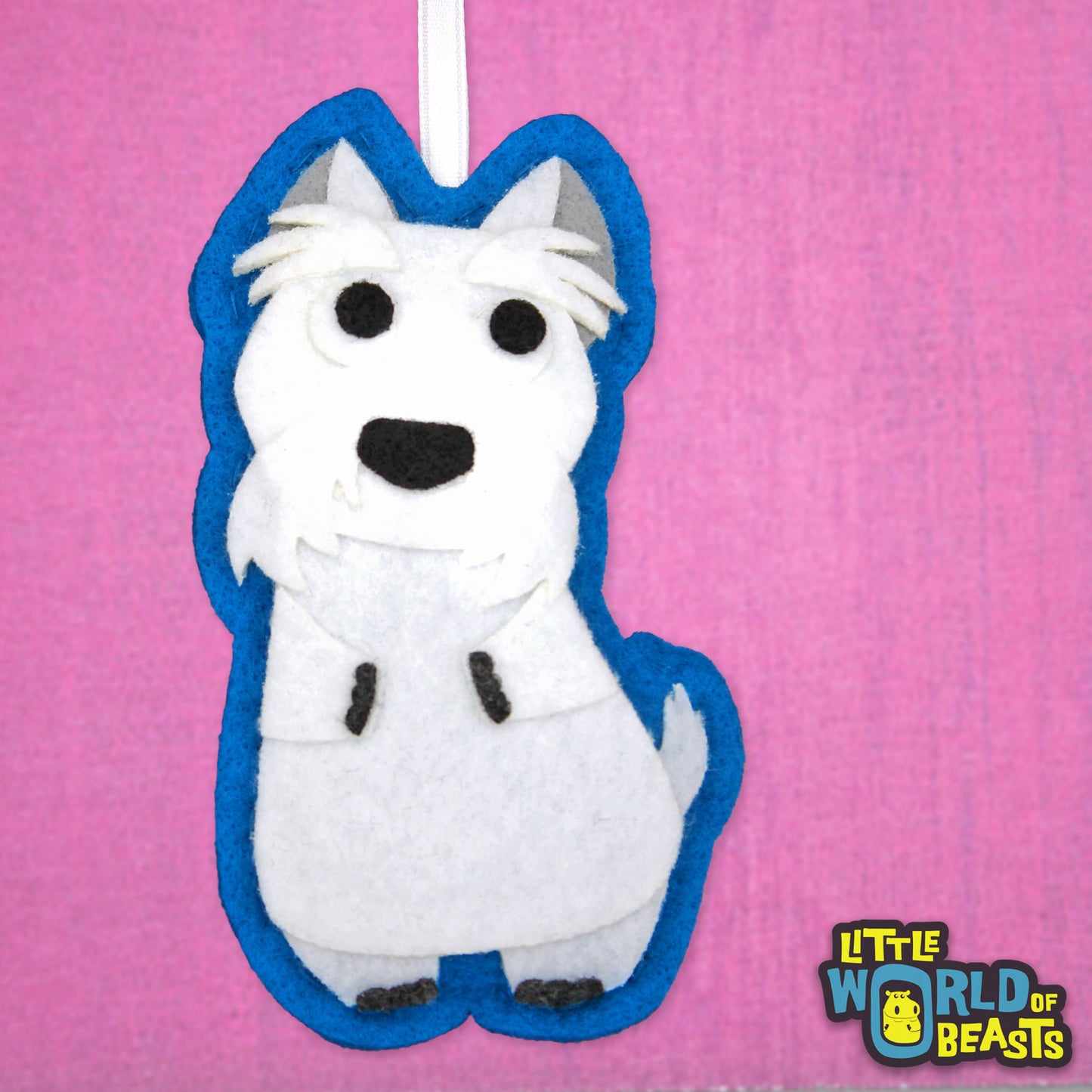 Handmade Dog Breed Ornament - Westie