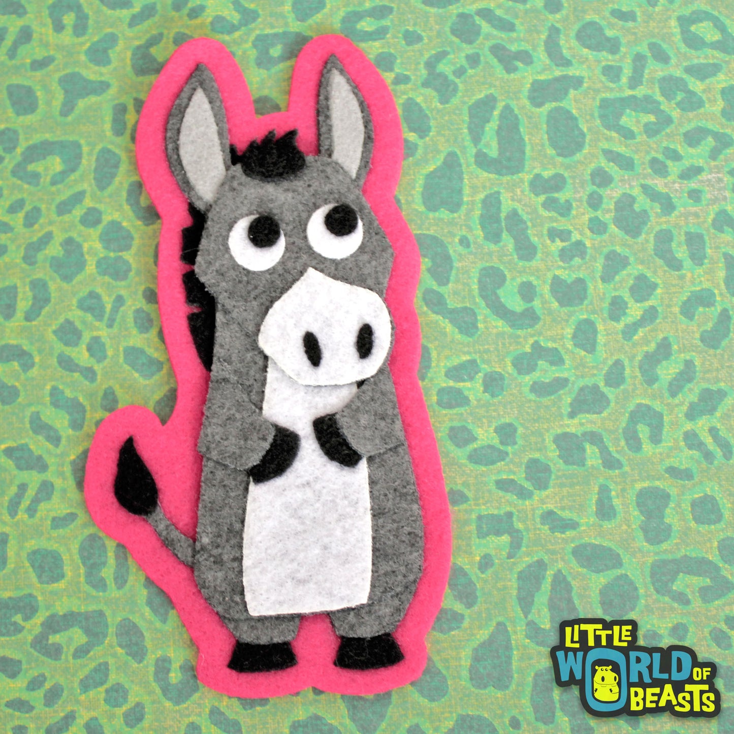 Farm Animal - Felt Patch - Donkey