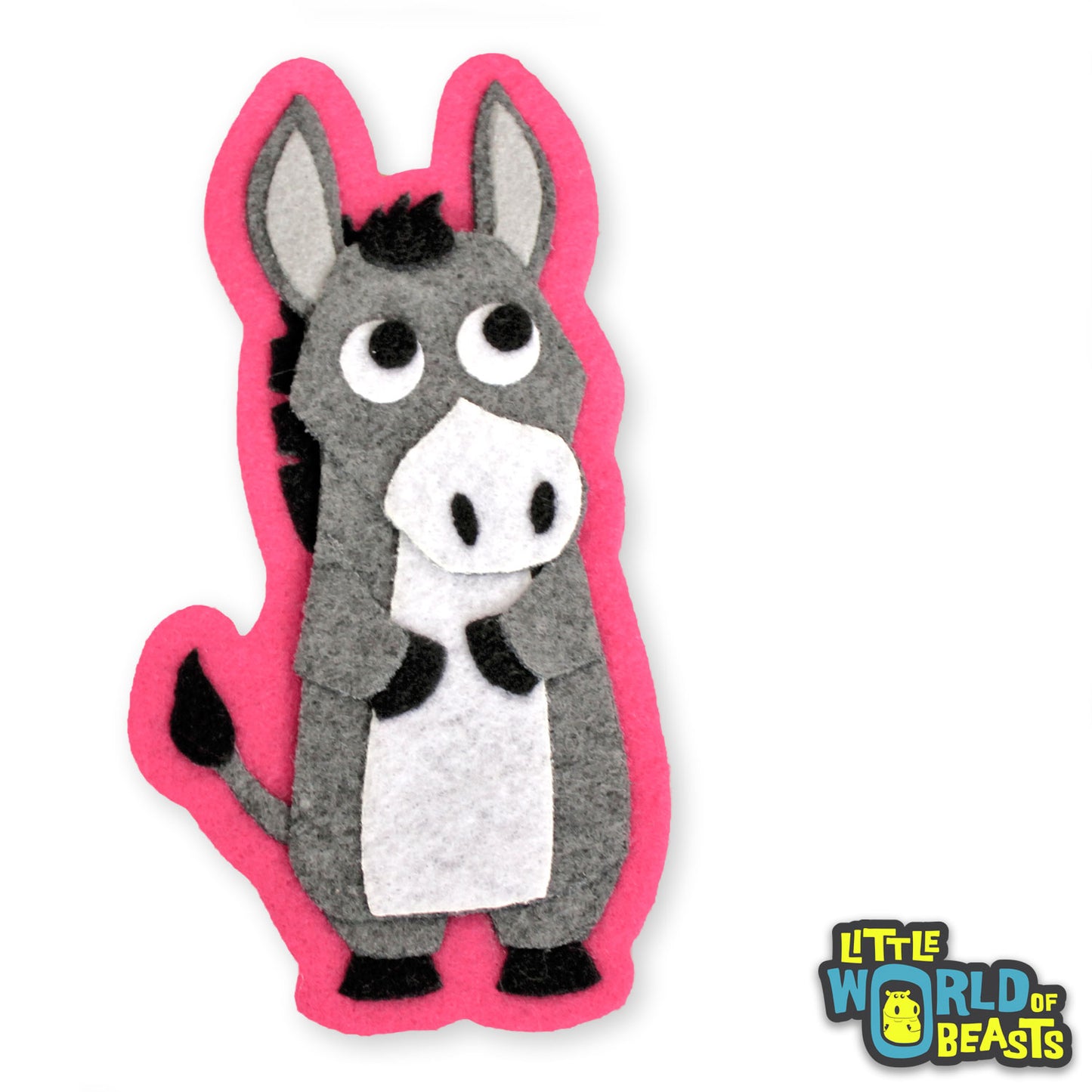 Felt Farm Animal Christmas Ornament - Donkey - Little World of Beasts