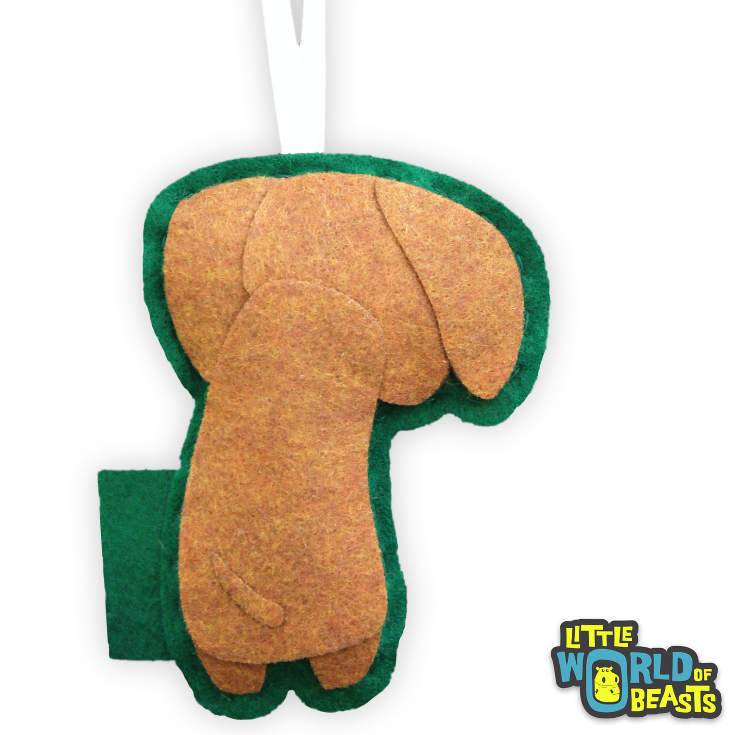 Doxie Felt Christmas Ornament