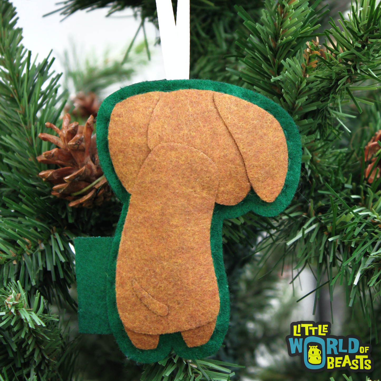 Little World of Beasts -Dog  Breed Ornament - Dachshund