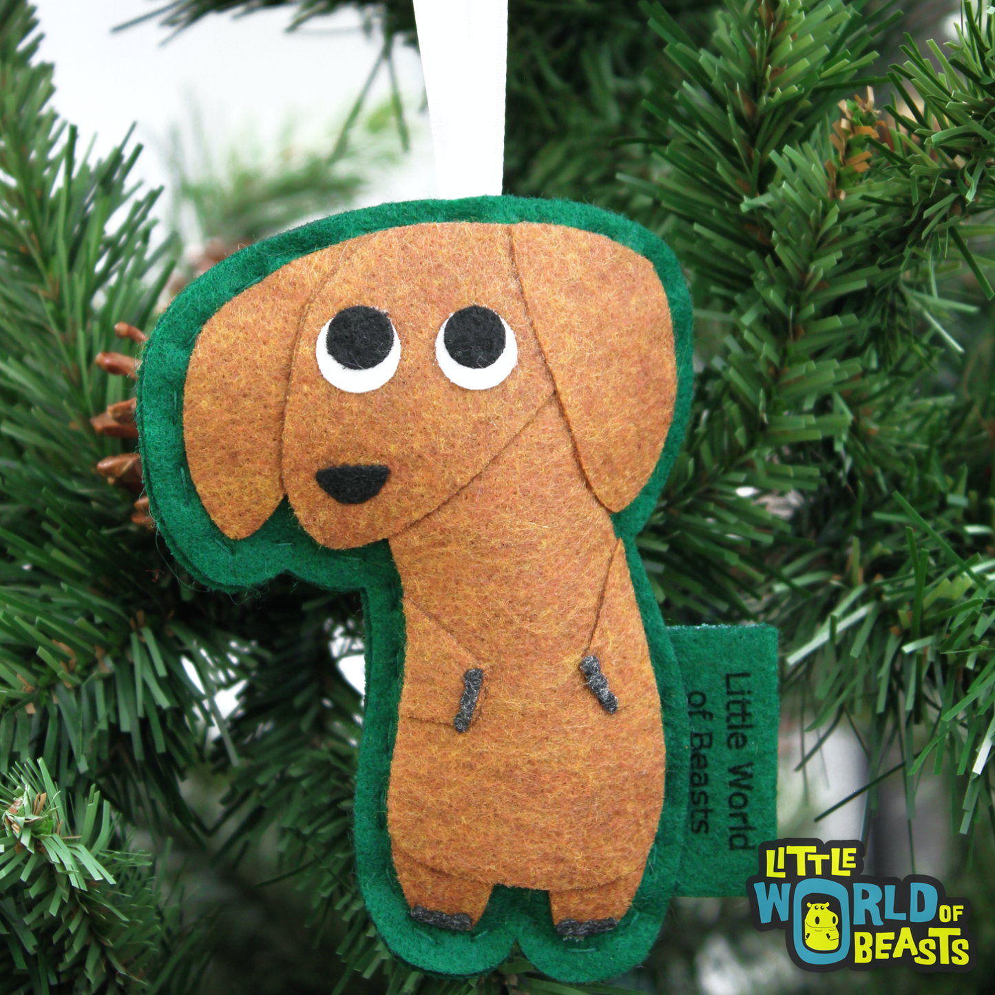 Little World of Beasts -Dog  Breed Ornament - Dachshund