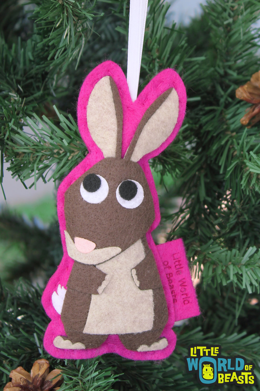 Personalized Rabbit Ornament