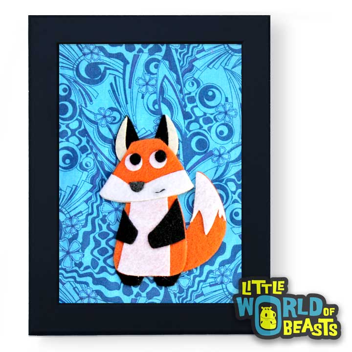 Simon the Fox Woodland Nursery Art - Little World of Beasts